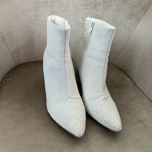 Pearl Studded Booties